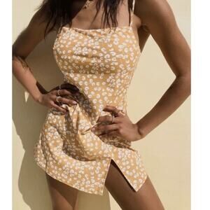 Princess Polly Yellow Floral Mini Dress